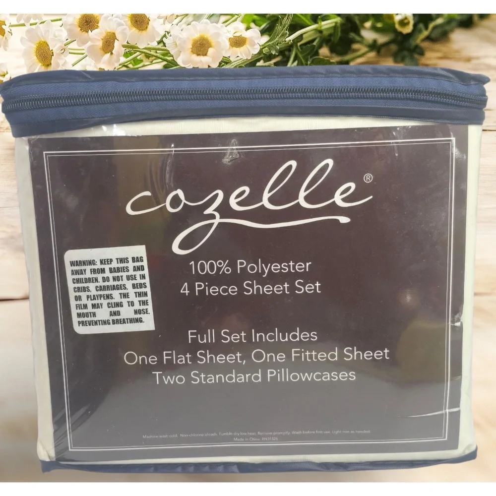 Vintage Corelle 4 Piece Full Size Sheet Set New in Package Great Color